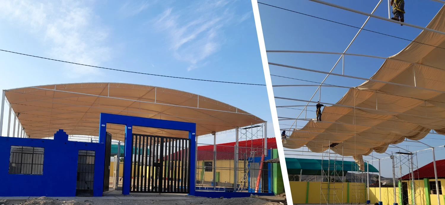 Cobertor Toldo de lona Pvc