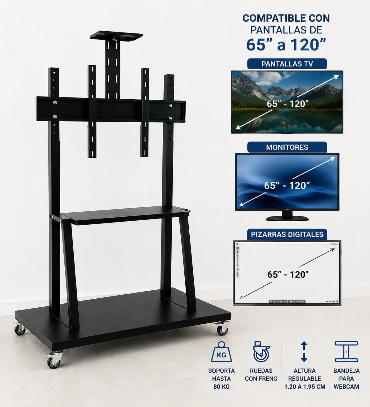 pedestal para pizarra 120
