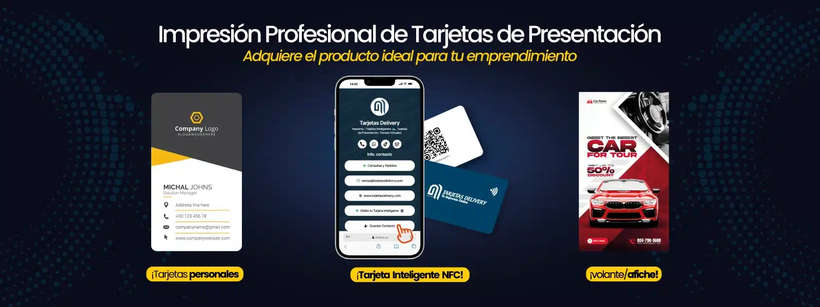 Tarjetas Delivery